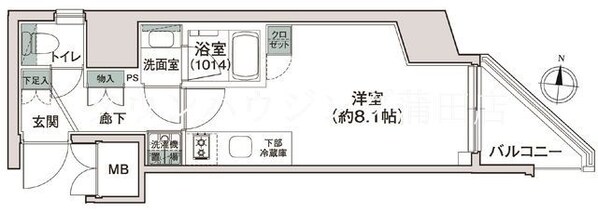 シーズンフラッツ池上の物件間取画像